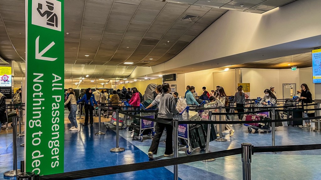 Voo entre Japão e Nova Zelândia foi longo e entrada,&nbsp;exigente